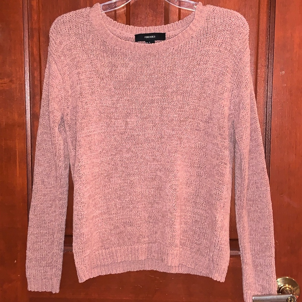 Forever 21 dusty rose knit sweater
